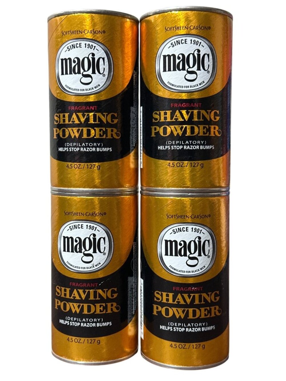 4 pk- Soft sheen-Carson Magic Fragrant Shaving Powder Depilatory 4.5 Oz